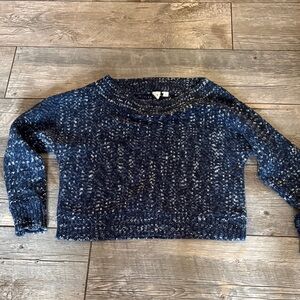 GAP Women's Navy Marled Sweater